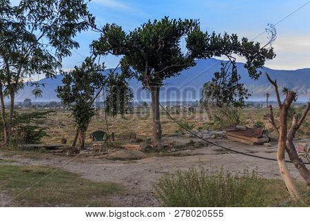 A Sunny Morning In A Village Lost Due To The Earthquake And Liquefaction Of Petobo Indonesia Central