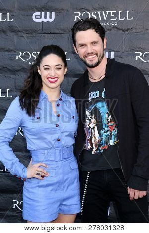 LOS ANGELES - JAN 10:  Jeanine Mason, Nathan Parsons at the 