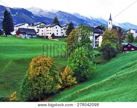 Wildhaus Village In The Toggenburg Region And In The Thur River Valley - Canton Of St. Gallen, Switz