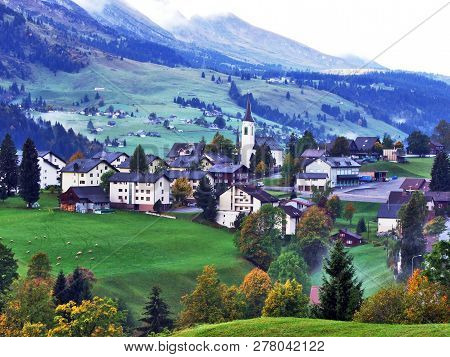 Wildhaus Village In The Toggenburg Region And In The Thur River Valley - Canton Of St. Gallen, Switz