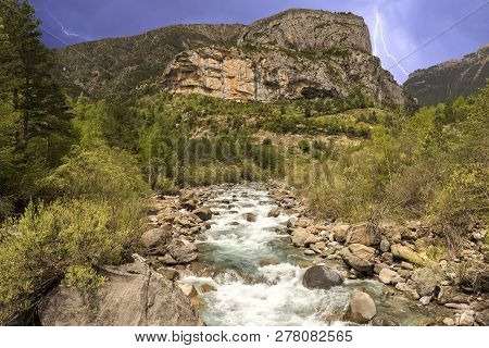 Hiking In Torla Ordesa, Pyrenees Of Huesca