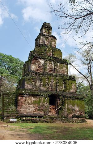 The Sathmahal Prasada In Polonnaruwa, Sri Lanka