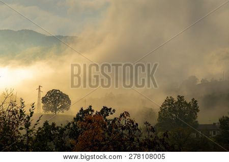 Photographs Of Views From Mount Penice Of A Cloudy Landscape