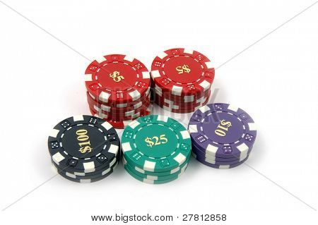 Casino fişi çok mezhep yığını