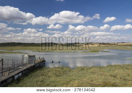 View Across The Hadleigh Ray, From Canvey Island To Hadleigh Castle, Essex, England