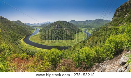 Crnojevica River Bend In Montenegro