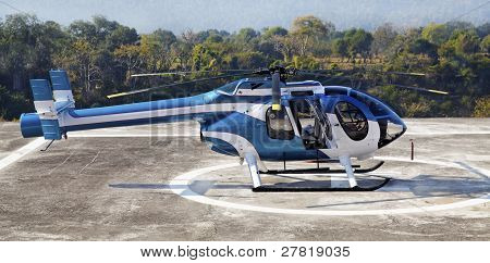 Helicopter Helipad Jammu Kashmir India