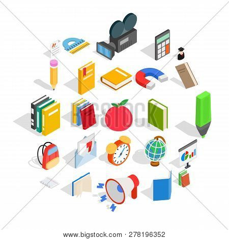 Tract Icons Set. Isometric Set Of 25 Tract Icons For Web Isolated On White Background