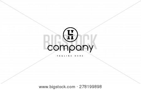 Initials L And H 2 Letter Vector Image