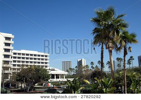 Part of the Fashion Island Skyline along California's Newport Coast