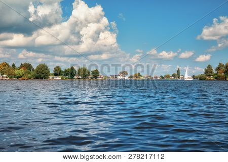 View From The Boat On The Loosdrechtse Plassen In The Netherlands