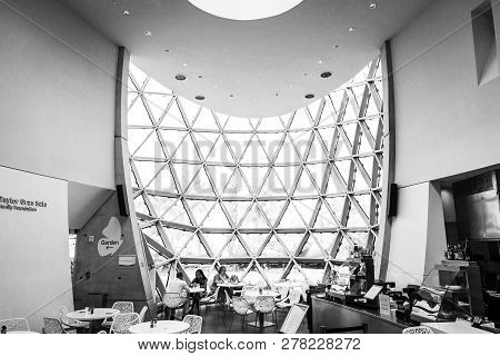 Black And White View Of Salvador Dali Museum