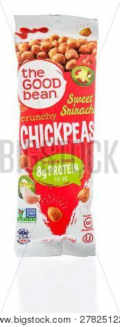 Winneconne, Wi - 30 December 2018: A Package Of The Good Been Chickpeas In Sweet Sriracha Flavor On 