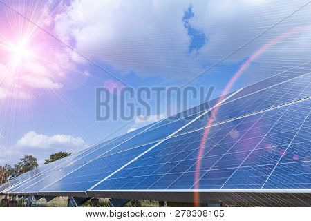 Solar Panel, Alternative Electricity Source - Concept Of Sustainable Resources, And This Is A New Sy