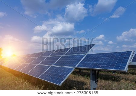 Solar Panel, Alternative Electricity Source - Concept Of Sustainable Resources, And This Is A New Sy