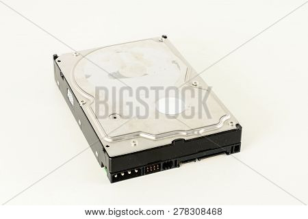 Close Up Of Hard Disks Internal Mechanism Hardware