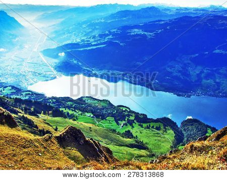 Lake Walensee, Also Known As Lake Walen Or Lake Walenstadt - Cantons Of St. Gallen And Glarus, Switz