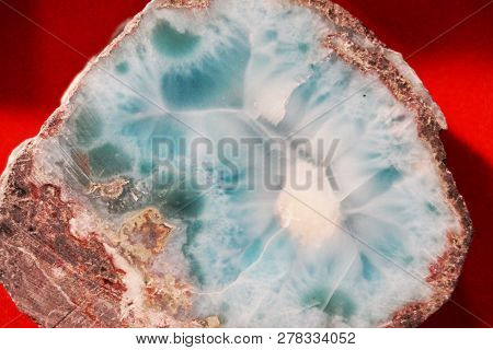 Larimar Mineral Stone As Very Nice Background