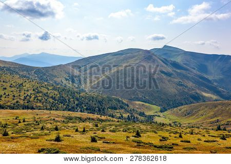 This Is Beautiful Landscape In Carpathian Mountains, Ukraine.