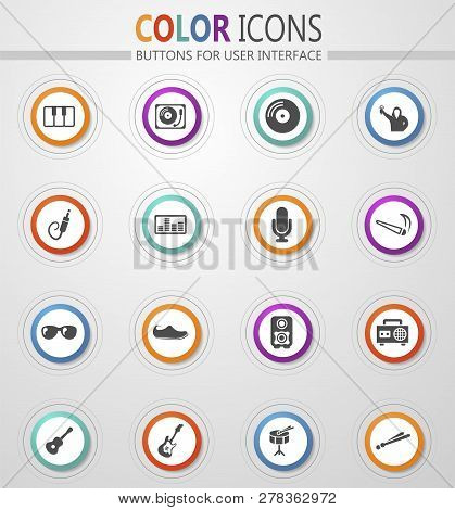 Disco Or Club Icon Set For Web Sites And User Interface