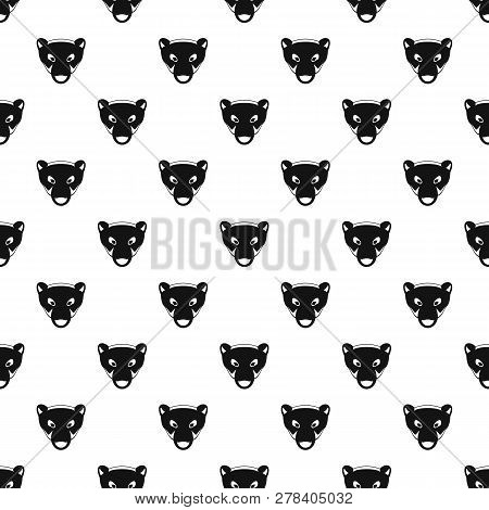 Polar Bear Head Pattern Seamless Vector Repeat Geometric For Any Web Design