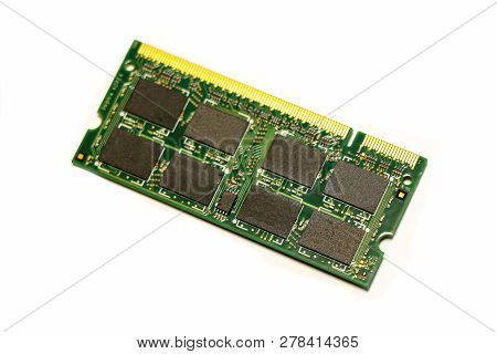 Memory Card On A White Background, Isolate.