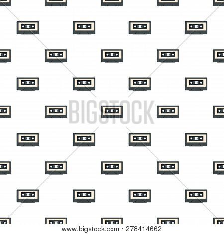 Music Casette Pattern Seamless Vector Repeat For Any Web Design