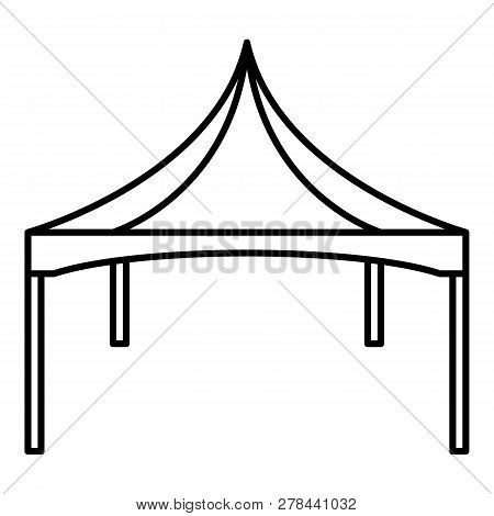 Commercial Tent Icon. Outline Commercial Tent Vector Icon For Web Design Isolated On White Backgroun