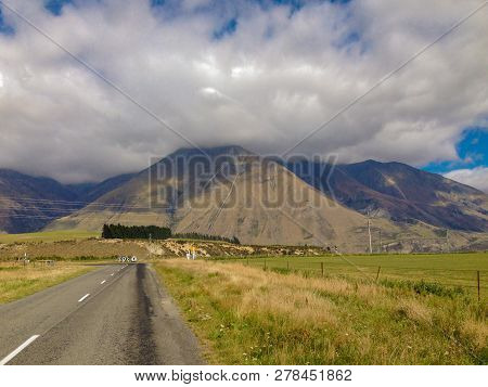 Typical Landscape On The South Island Of New Zealand