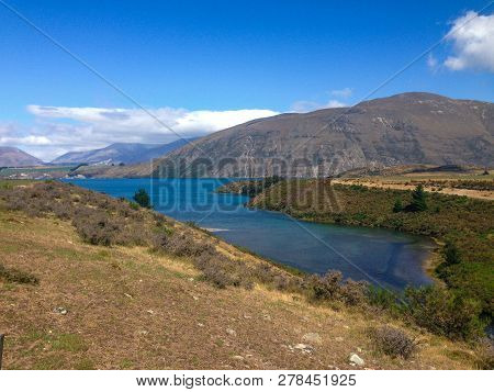 Lake Coleridge In Canterbury On The South Island Of New Zealand