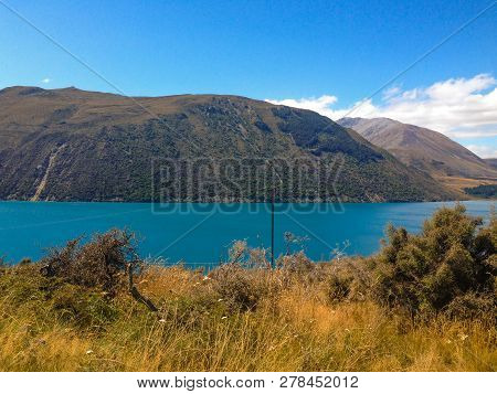 Lake Coleridge In Canterbury On The South Island Of New Zealand