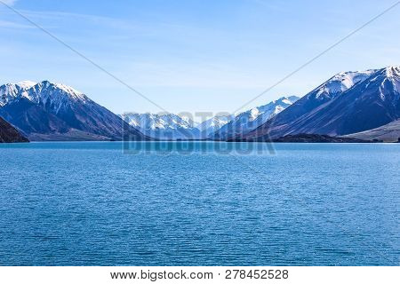 Lake Coleridge In Canterbury, South Island, New Zealand