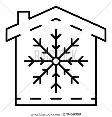 Conditioner Winter Mode Icon. Outline Conditioner Winter Mode Vector Icon For Web Design Isolated On