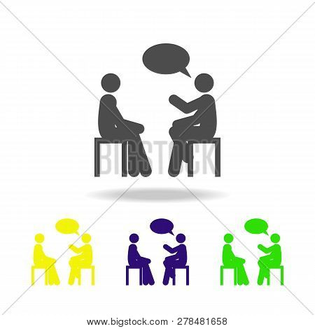 Conversation Icon. Element Of Colleagues Icon For Mobile Concept And Web Apps. Detailed Conversation