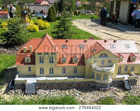 Strysza Buda (mirachowo), Poland - May 03, 2014: Kaszubski Miniature Park. Scale Model