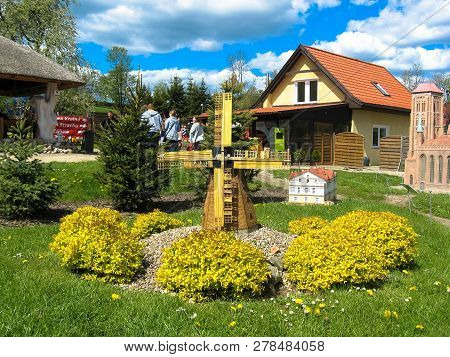 Strysza Buda (mirachowo), Poland - May 03, 2014: Kaszubski Miniature Park. Scale Model
