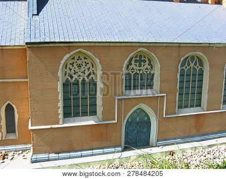 Strysza Buda (mirachowo), Poland - May 03, 2014: Kaszubski Miniature Park. Scale Model