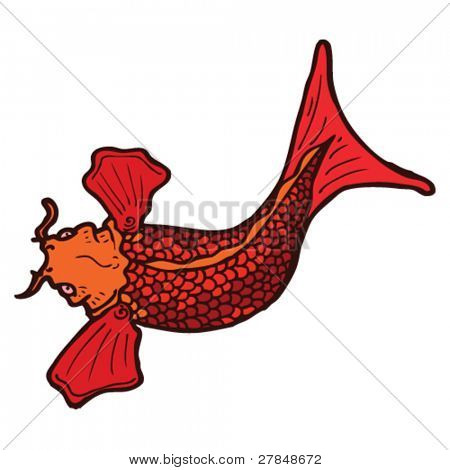 koi carp tattoo drawing