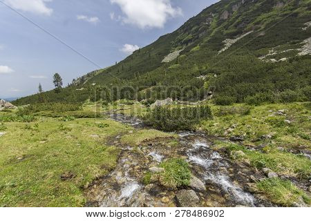 Summer Landscape Of Malyoviska River Valley, Rila Mountain, Bulgaria