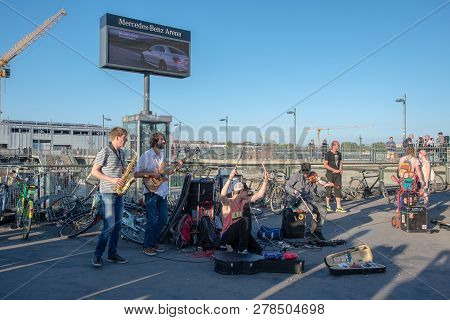 Berlin Germany - April 21. 2018: The Band 