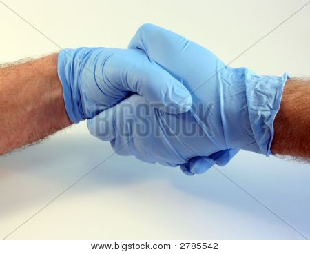 Gumové rukavice Handshake