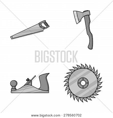 Vector Design Of Tool And Construction Symbol. Set Of Tool And Carpentry Stock Vector Illustration.