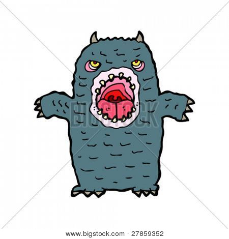 okropny potwór kreskówka