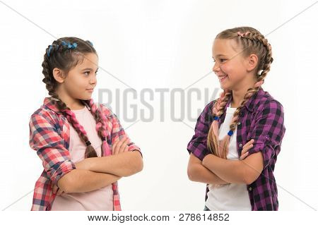 Sisterhood Goals. Sisters Together Isolated White Background. Sisterly Relationship. Sisterhood Is U
