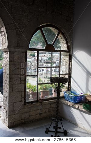 Old Town Berati, Windows In Berat - Also Called City Of A Thousand Windows. Albania, World Heritage 