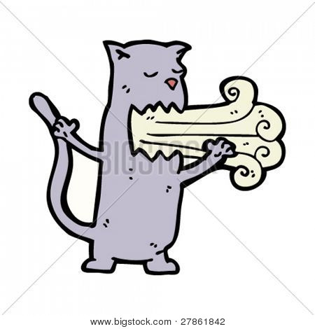 arrotos dos desenhos animados do gato
