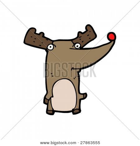 Rudolf vermelho-nariz cartoon de renas