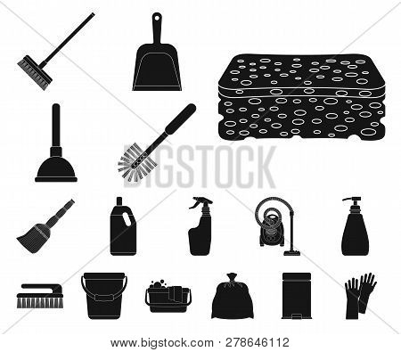 Isolated Object Of Cleaning And Service Symbol. Set Of Cleaning And Household Vector Icon For Stock.
