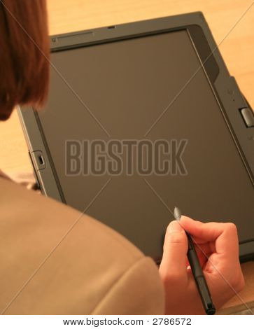 Imprenditrice con Tablet Pc
