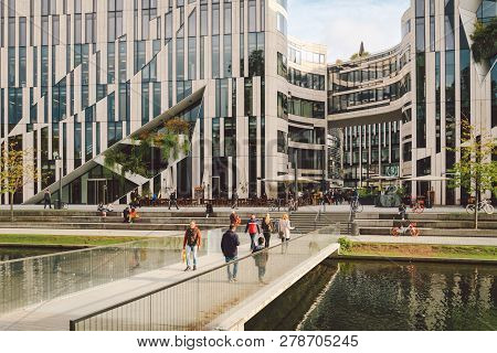 October 27, 2018. Germany, D Sseldorf. North Rhine. Building Complex, Known As K -bogen City Center,